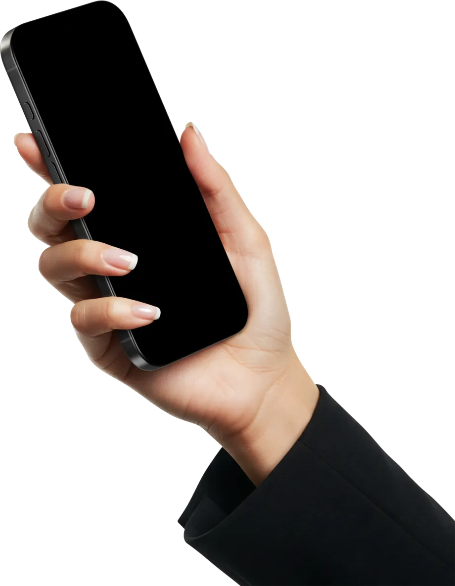 Tablr App in der Hand